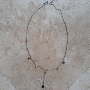 Long Silvertone Necklace